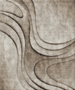 Anna-Veda 7515-wave - handgefertigter Teppich,  tibetisch (Indien), 100 Knoten Qualität